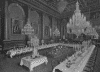 Goldsmiths Hall prepared for a Pyx
Dinner -  photograph
